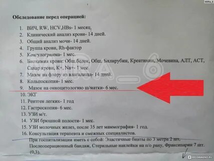 Какие анализы сдать после операции