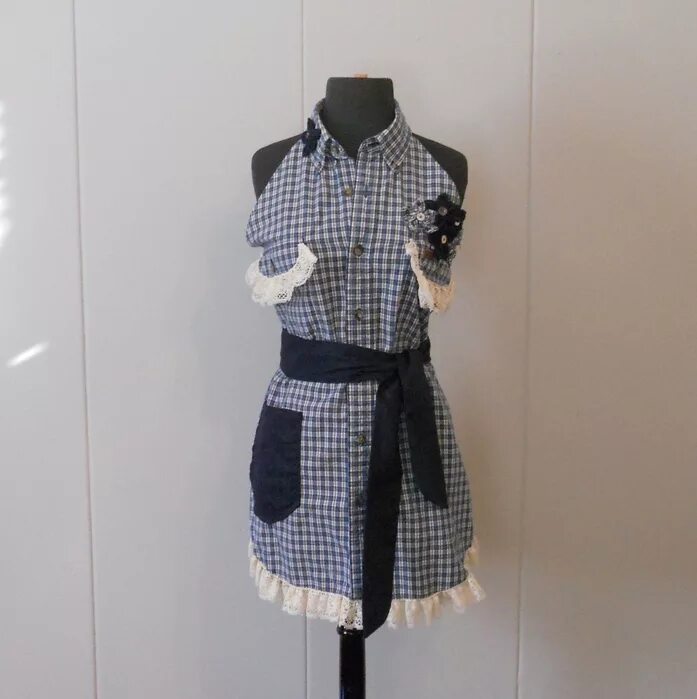 фартук из мужской рубашки. передник из мужской рубашки. красивый фартук из мужской рубашки. фартук из мужской рубашки. фартук из мужской рубашки.