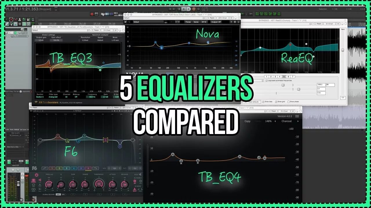 Tdr nova. Эквалайзер Рипер. REAEQ Standalone VST настройка. Где эквалайзер в Reaper. F6 Waves.