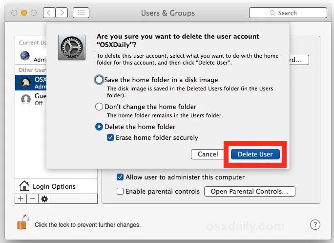 User is deleted. Macos: как удалить учетную запись?. Как удалить аккаунт на MACBOOK. Аналог delete в Mac os. Os.remove.