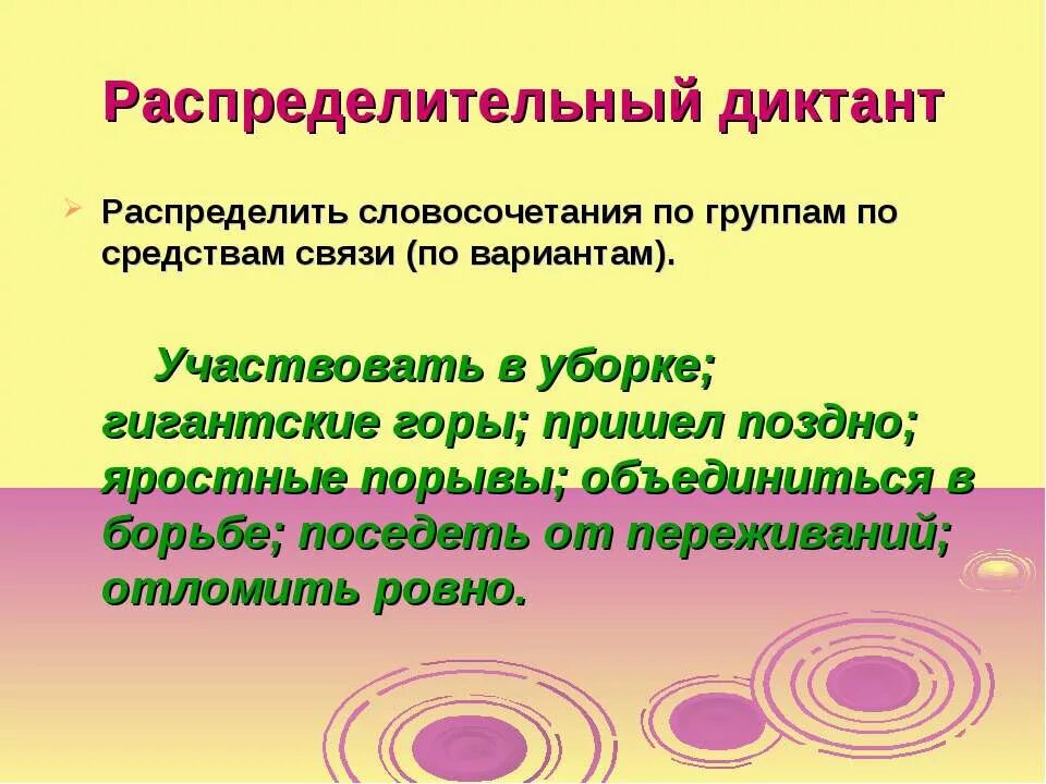 Способы грамматической связи в словосочетании. Распределите словосочетания по группам. Распределительный диктант словосочетания. Как распределить словосочетания по группам.