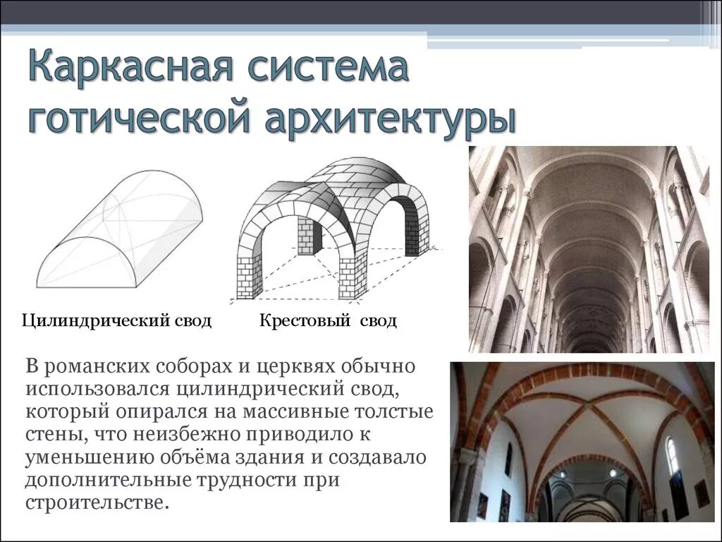 Каркасная система готического собора. Цилиндрический свод в романской архитектуре. Цилиндрический свод романского собора. Цилиндрический свод в романском храме. Своды стих