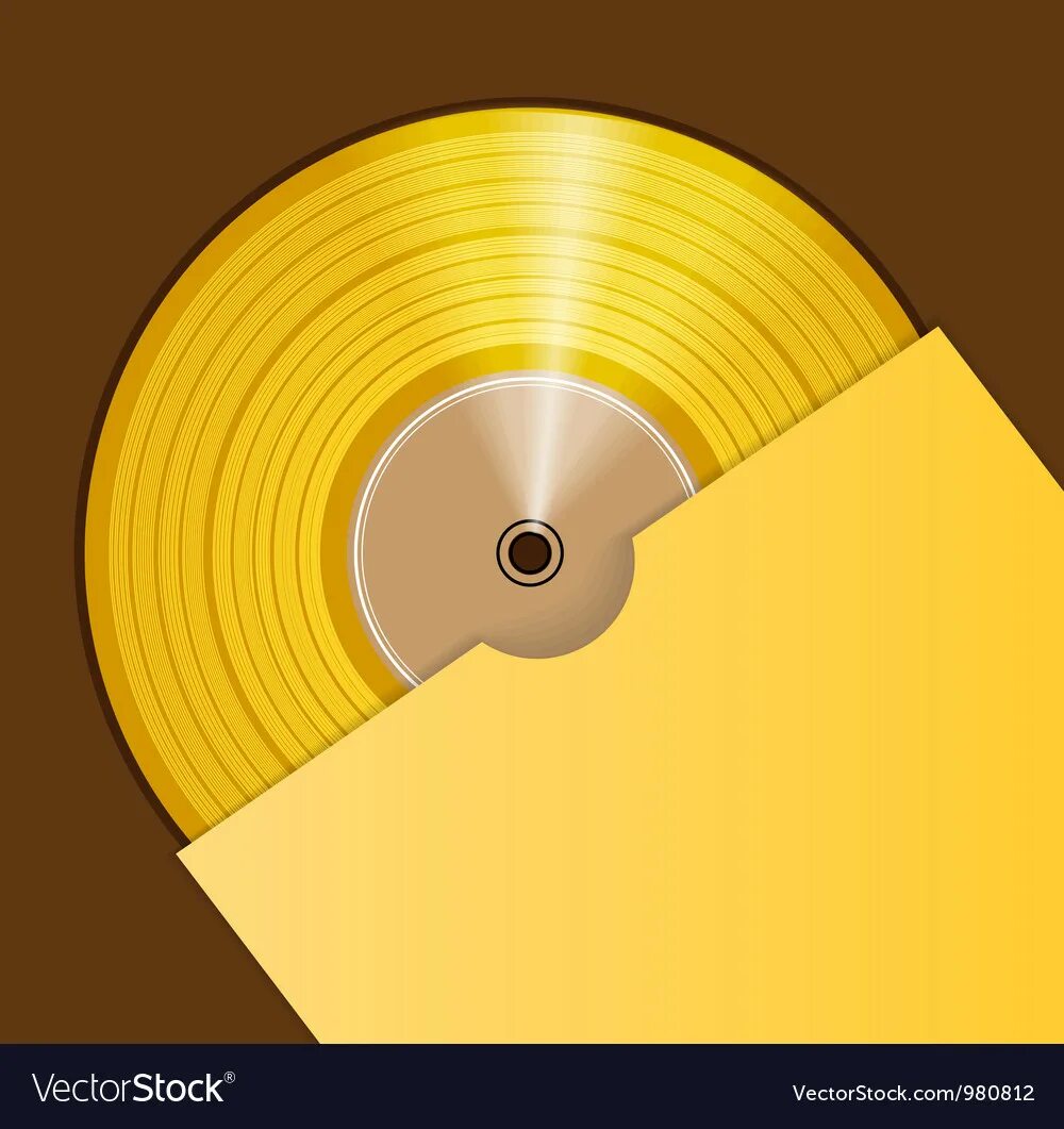 Золотая виниловая пластинка. Золотой виниловый диск. Золотой диск на стену. Золотой диск в рамке.