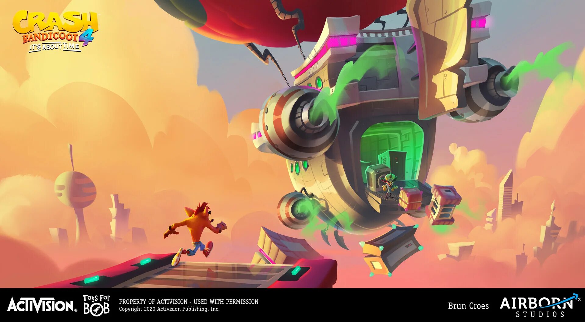 Crash escape. Crash bandicoot 4 it&#039;s about time art. игра вперед к воде. crash bandicoot 4 toxic tunnels. картинка креатив crash игра выигрыш.