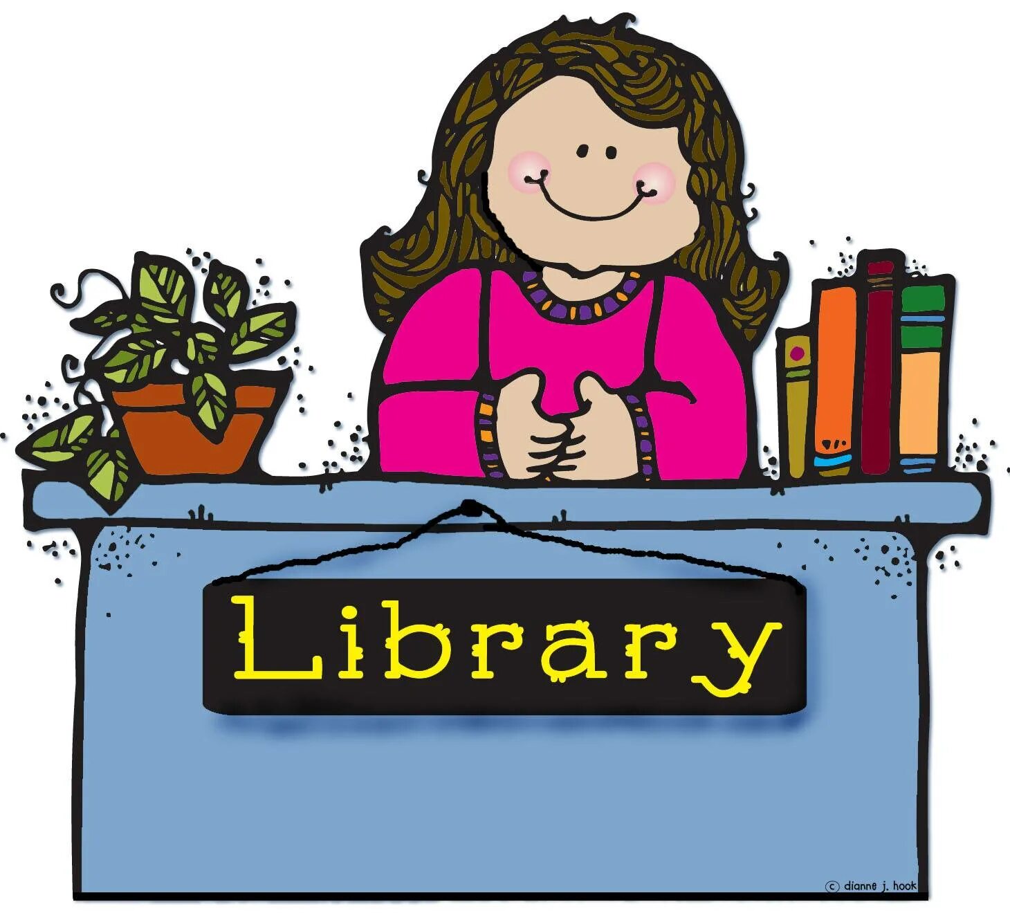 I go to library
