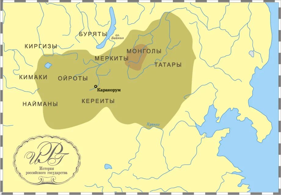 Река протекающая в россии и монголии. Карта Монголии 12 века. 12 Век Монголия карта племен. Территория Монголии в 12 веке. Монгольские племена 12 век.