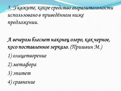 Функция выразительных средств