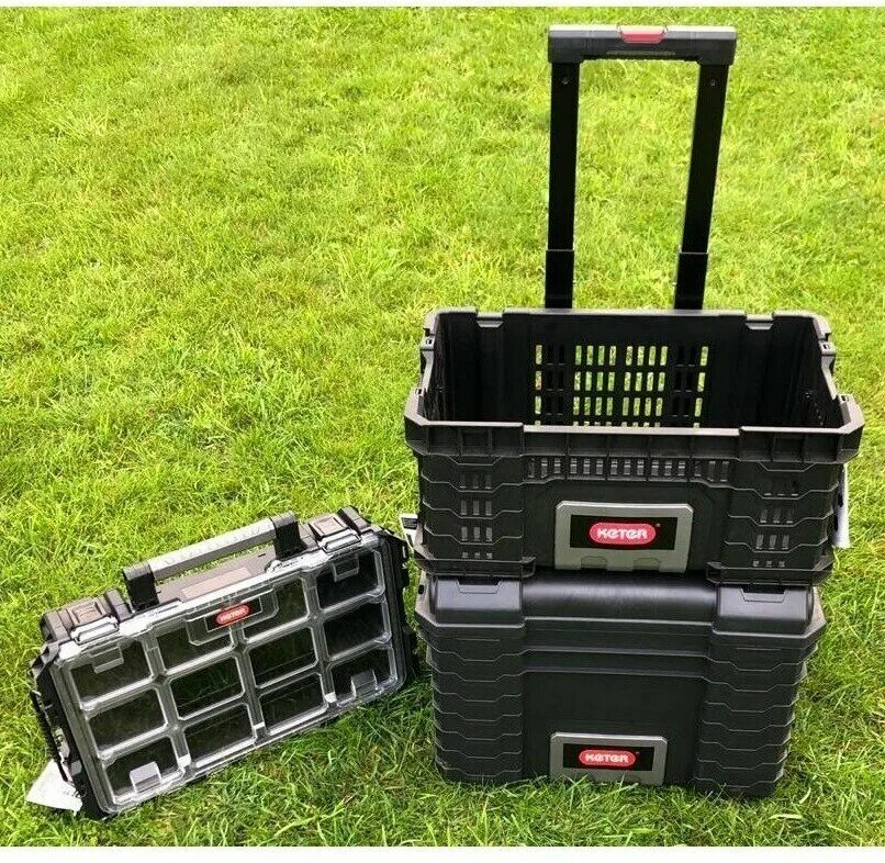 Keter gear organizer 17200380. Ящик keter на колесах. Ящик для инструментов keter gear crate 22. Ящик-лоток keter gear crate 22. Ящик д.
