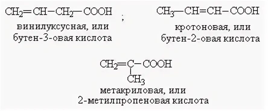 Предельные одноосновные кислоты изомерны