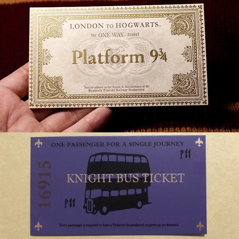 Билет на Хогвартс экспресс. Макет билета в Хогвартс.