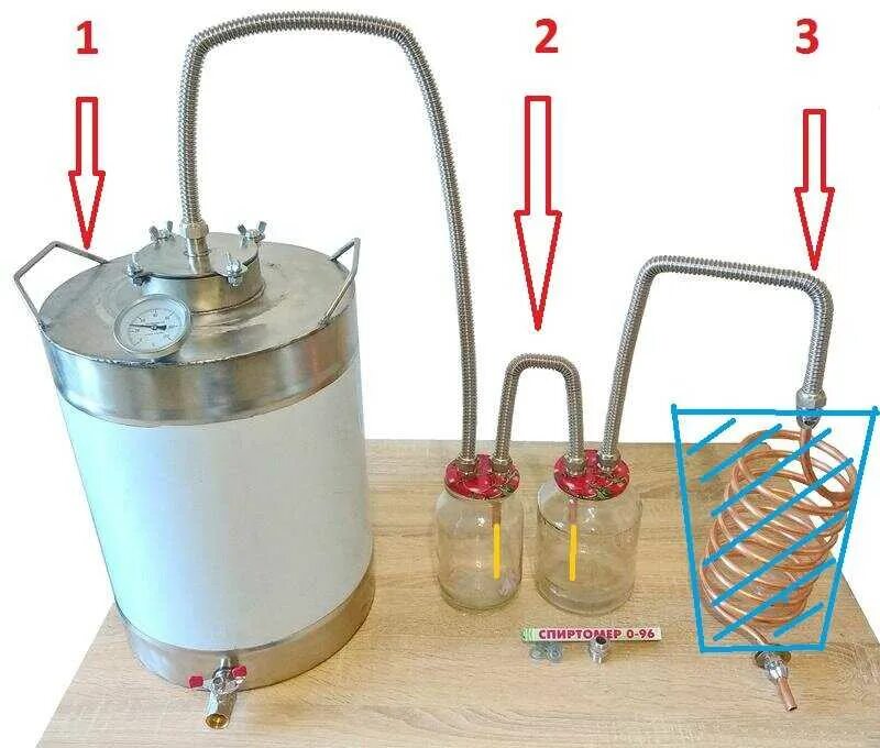 Сухопарник и барботер для самогонного аппарата. Дистиллятор с сухопарником и барботером. Самогонный аппарат 12 литров с сухопарником. Самогонный аппарат с барботером. Как сделать сухопарник