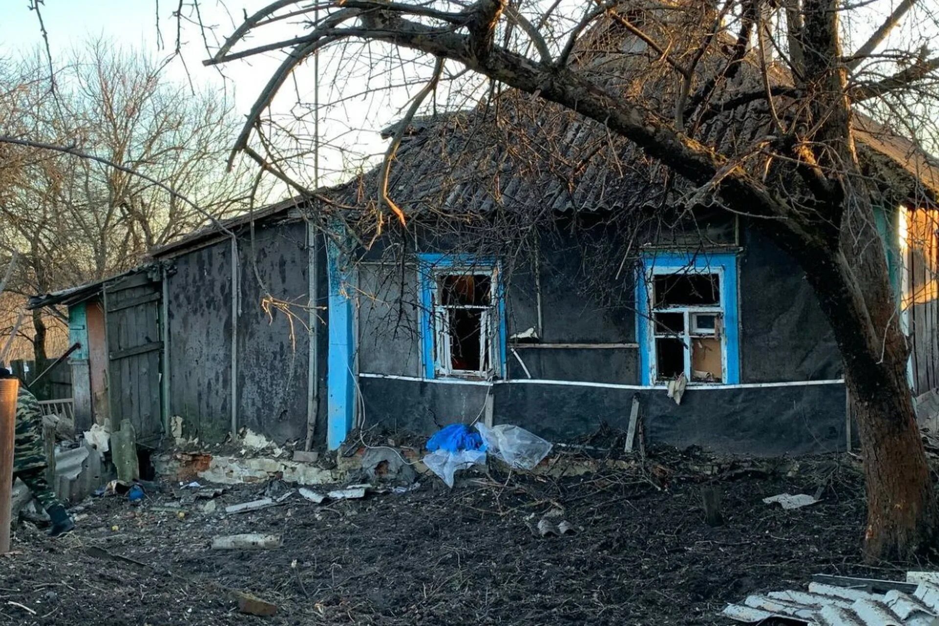 Село Теребрено Белгородская область. В селе. Обстрелы Белгородской области со стороны Украины. Украинские дома.