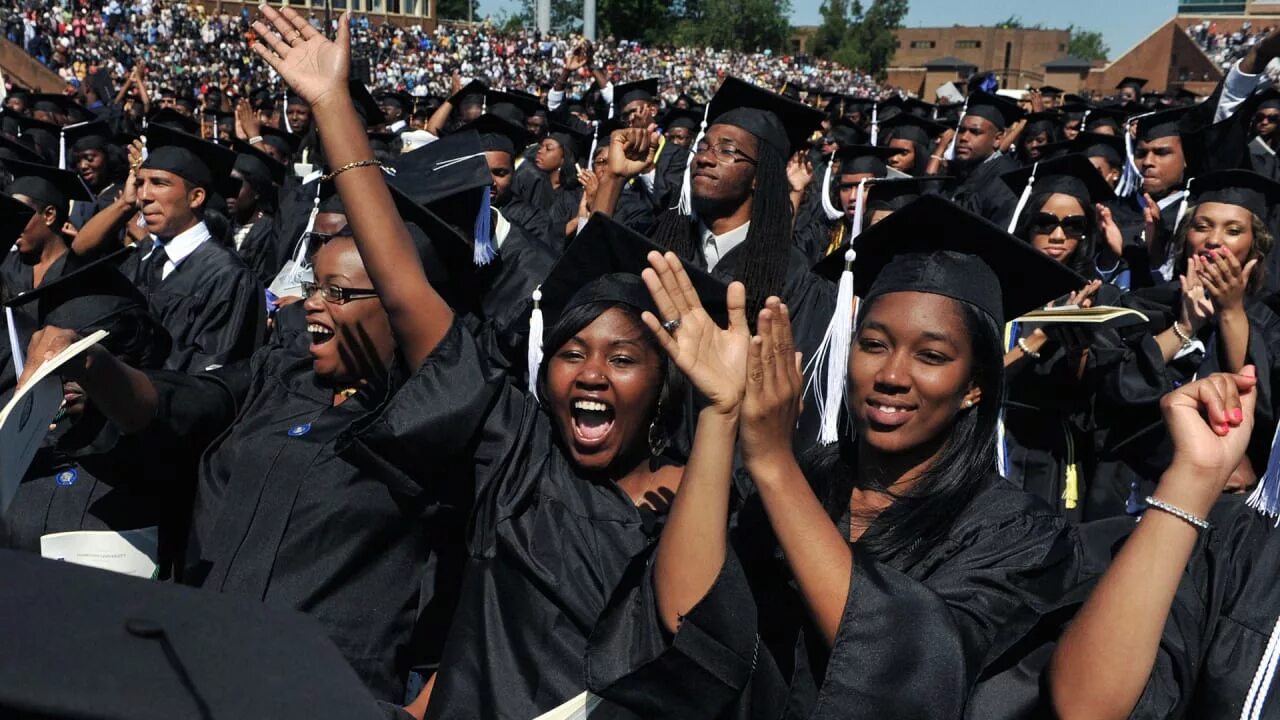 Черный университет. Черный колледж. Афроамериканцы в Египте. Graduation American Universities. Black student