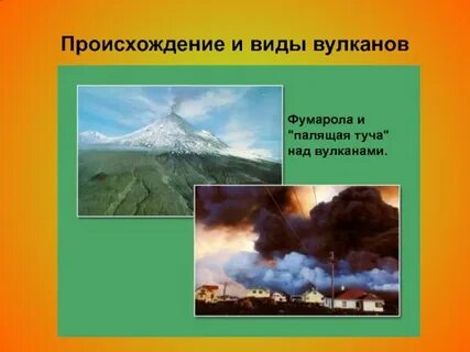 Возникновение вулканов