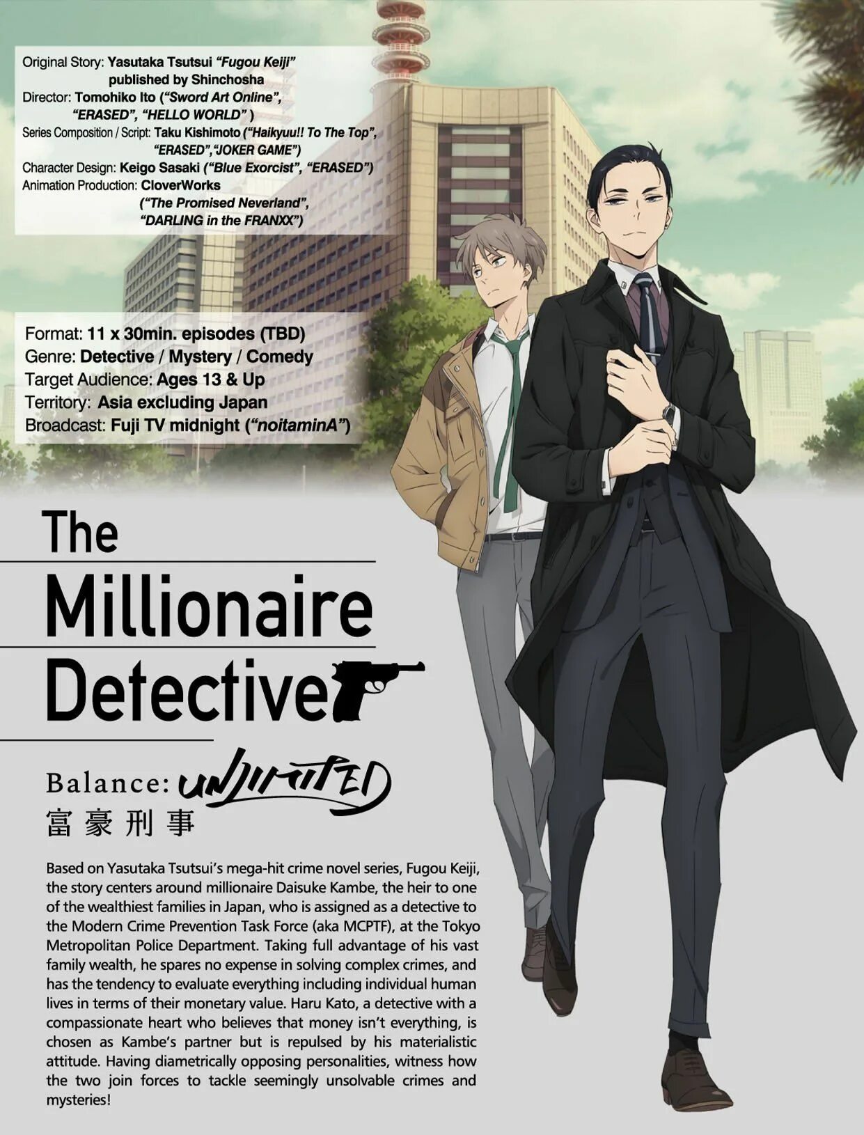 Читать мангу детективы. Богатый детектив баланс неограничен. Дайсуке богатый детектив Манга.