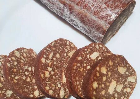 Домашняя колбаска пирожное