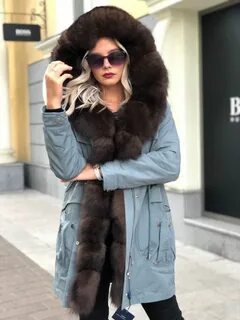 Куртки с натуральным мехом женские зимние