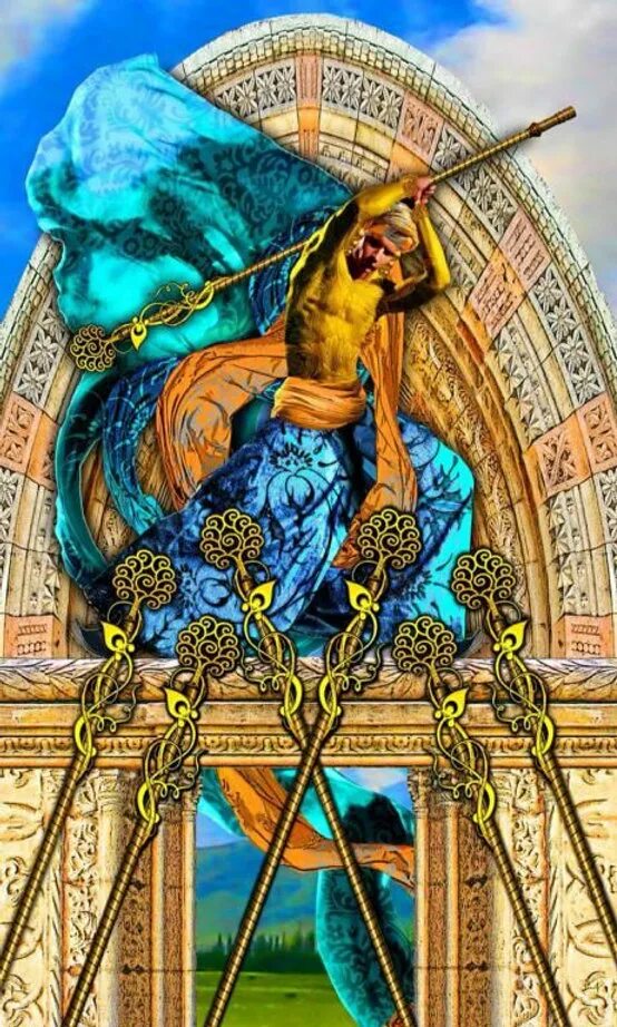 7 жезлов таро значение чувства. Tarot illuminati таро иллюминатов. таро иллюминатов галерея. колода таро иллюминатов галерея. 7 жезлов таро иллюминатов.