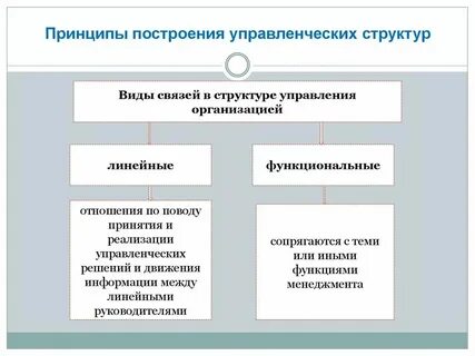 Виды организационных принципов