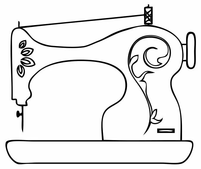 аппликация для шитья. изображение швейных принадлежностей. набросок швейные принадлежности. шаблон швеи. трафарет швейная машина.