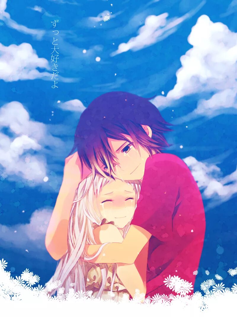 Анимегр. Menma and Jintan. Anohana Jintan.