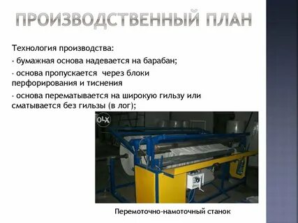 Производство оборудования бизнес план