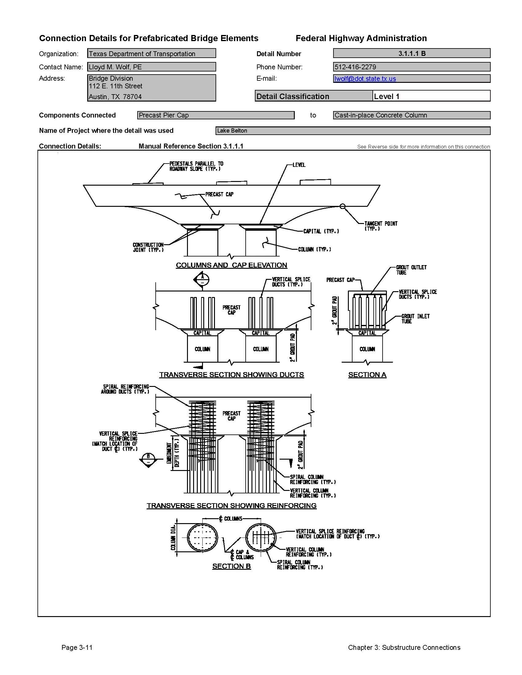 Steel reinforced Concrete columns. Gobustone connection detail. Repair and strengthening of columns with reinforcement from reinforced Composites. Dissertation. Connection details