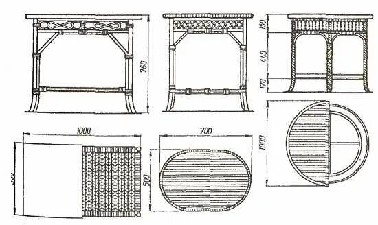 Размеры ротанга. Ротанговая мебель своими руками чертежи. Чертежи плетеной мебели. Чертежи стола плетеного. Столик ротанговый размер.