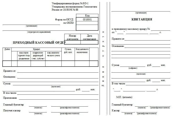 Пко премьер. Приходный кассовый ордер (ПКО). 0310001 Приходный кассовый ордер. Кассовому ордеру (форма 0 310 001). Форма по ОКУД приходный кассовый ордер.