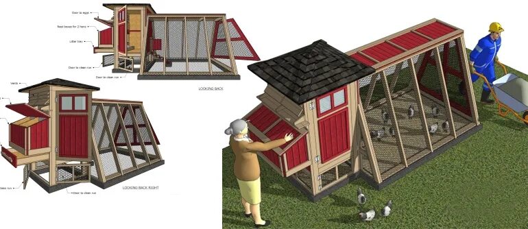 home garden plans: M101 - Chicken Coop Plans Construction - Chicken Coop Design 