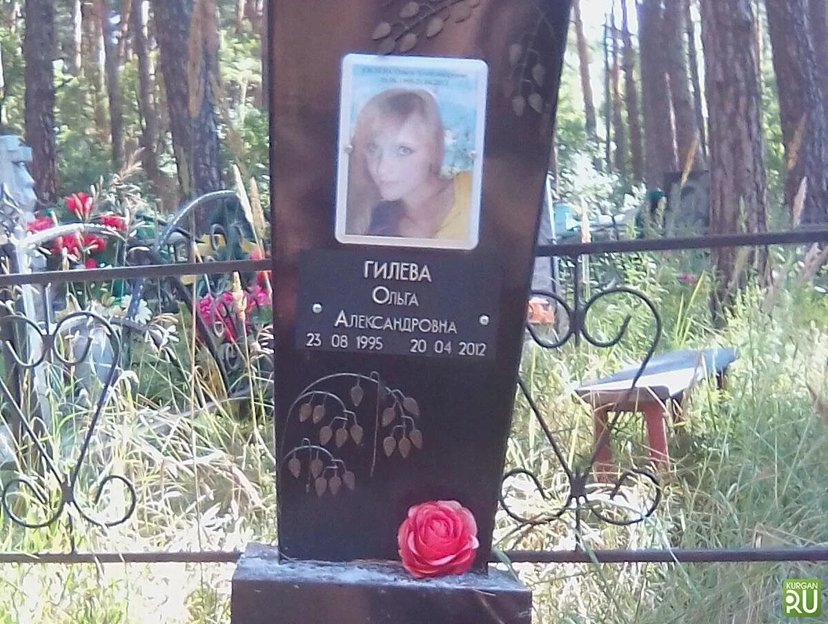 Девочка села на могилу
