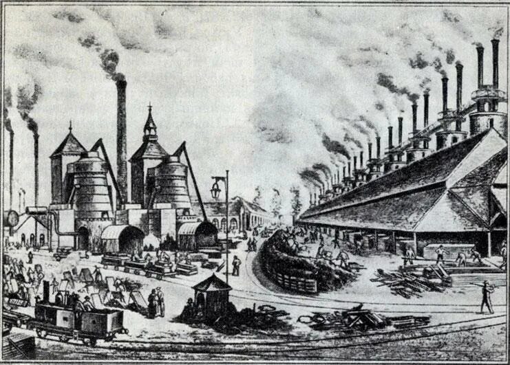 Отрасль промышленности в 18 веке. Уральские металлургические заводы 19 век. Липецкий металлургический завод 19век. Металлургические заводы 19 века Липецк. Металлургический завод на Урале 19 век.