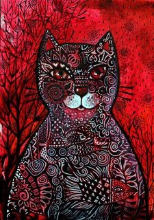 Нарисуй красного кота
