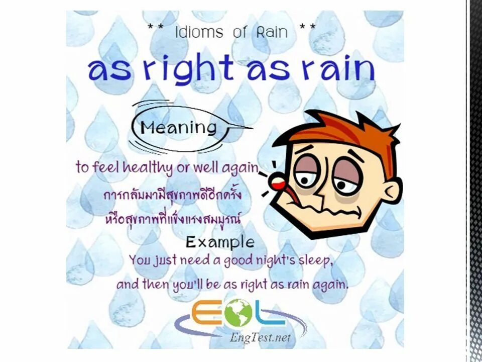 Raining meaning. As right as Rain идиома. Rain идиомы. Right as Rain! Перевод. Idioms with Rain.