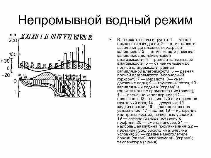 Непромывной тип водного режима почв. Непромывной тип водного режима почв
