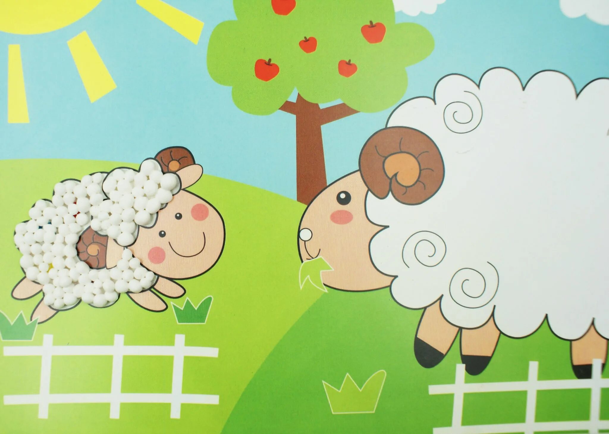 овечки на лугу. овца задания для детей. овечки мультяшные. барашек сказочный. овечки фон.