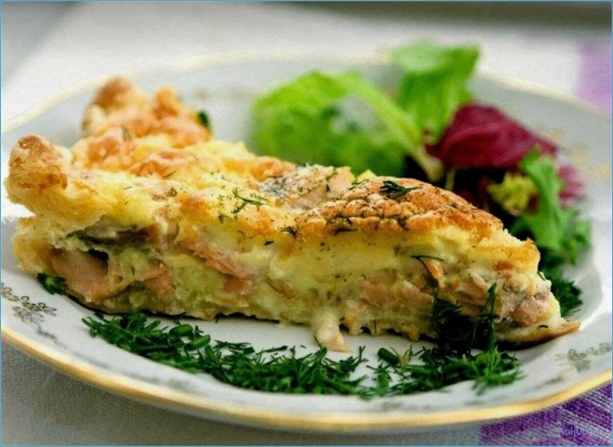Запеканка из семги с брокколи в духовке - пошаговый рецепт с фото