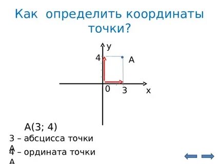 Ордината точки 6 1