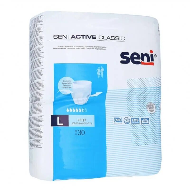 , обхват 55-85 см. Seni active normal 30 шт. Seni active трусы лардж 10шт. Подгузники-трусы seni active normal 10 шт l. Трусики сени актив экстра лардж 10.