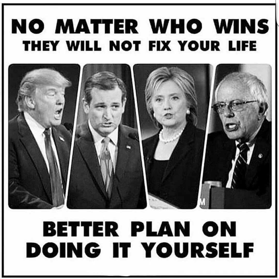 Who matter. No matter who. who win. no matter who examples. doing it ourselves.