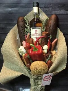 Букет с коньяком