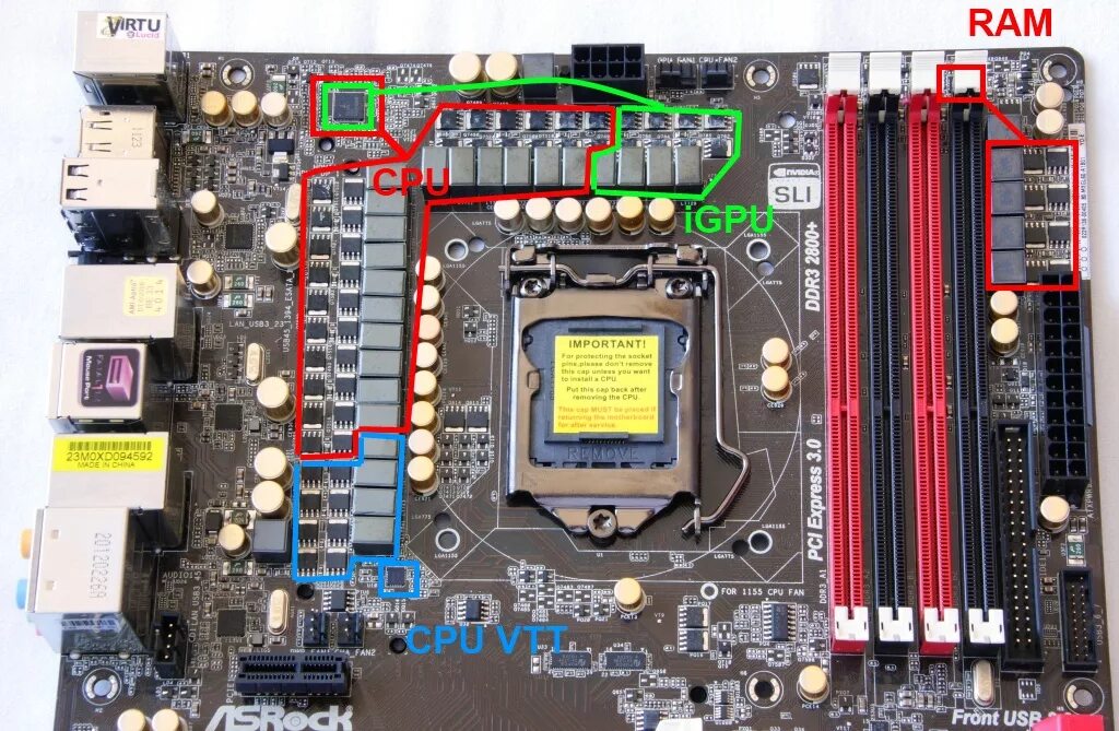 Фазы питания мат платы. Цепи VRM на материнской плате. Материнская плата питание CPU. ВРМ материнская плата.