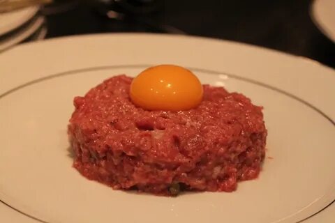Тартар сырое мясо