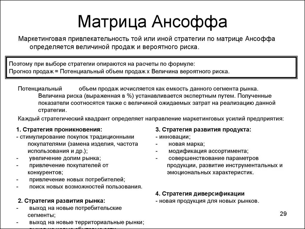 Матрица Ансоффа стратегии. Стратегии Ансоффа маркетинг. Пример матрицы Ансоффа на примере предприятия. Стратегия Игоря Ансоффа. Маркетинговые матрица