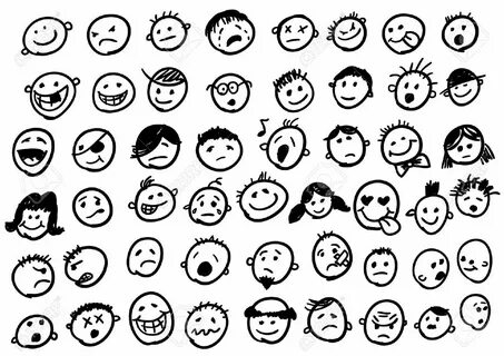 Funny Stick Figures, Sketch Notes, Emoticon, Art Faces, Drawing Faces, Dood...