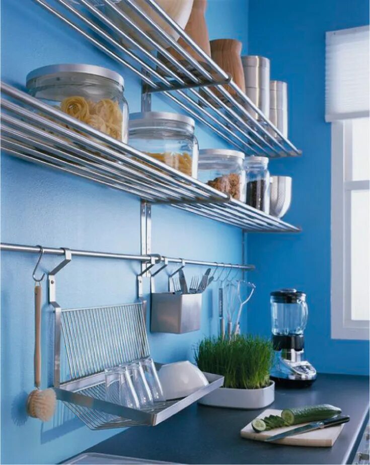 Открытая сушка. Сушка для посуды в шкаф. 5036013. Рейлинг икеа грундталь. Полка для сушки посуды над мойкой.