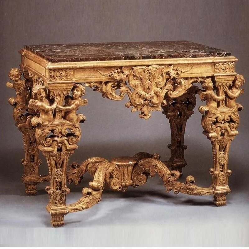 Мебель 17 века. Барокко мебель Людовик 14. Мебель Барокко 17 век.