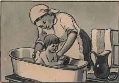 Мама моет сына рассказ. Мыться в тазике. Моется в тазу. Картина мама купает ребенка. Картина - купание ребенка в корыте.