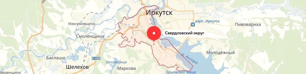 Иркутск местоположение