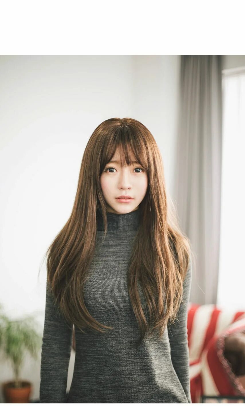 Pin by Vanessa Lee on Long Haircuts straight hair, Korean long hair, Hair color 
